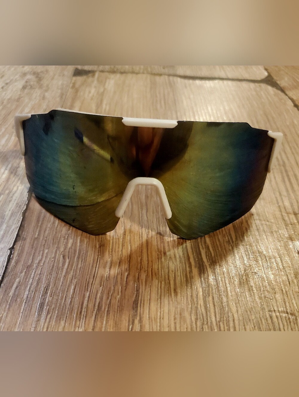 Unisex Mirrored Shield Sport Sunglasses